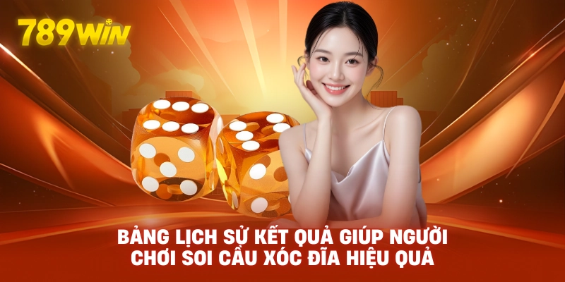 Bảng lịch sử kết quả giúp người chơi soi cầu Xóc Đĩa hiệu quả.